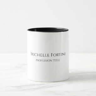 Elegant Plain Simple Minimalist Mug