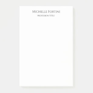Elegant Plain Simple Minimalist Post-it Notes