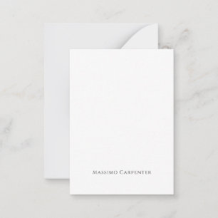 Elegant Plain Simple Modern Minimalist Card