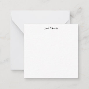 Elegant Plain Simple Professional Calligraphy Card