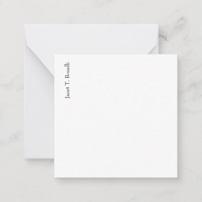 Elegant Plain Simple Professional Card (Front)
