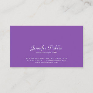 Elegant Plain Stylish Modern Professional Design Business Card