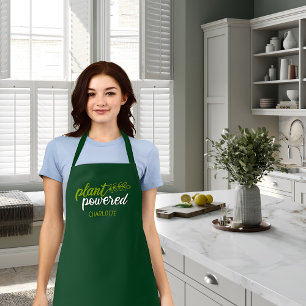 Elegant Plant Powered Vegan Custom  Apron