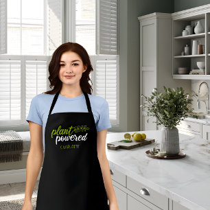 Elegant Plant Powered Vegan Custom  Apron