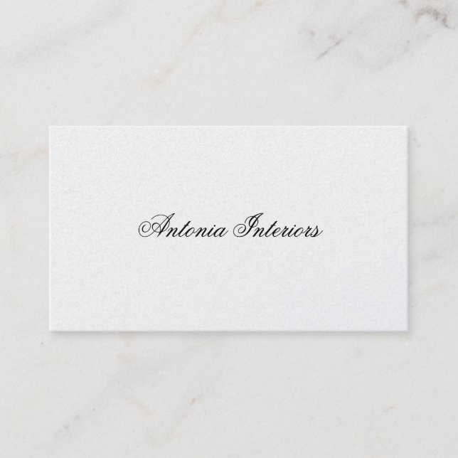 Elegant Platinum Business Card (Front)