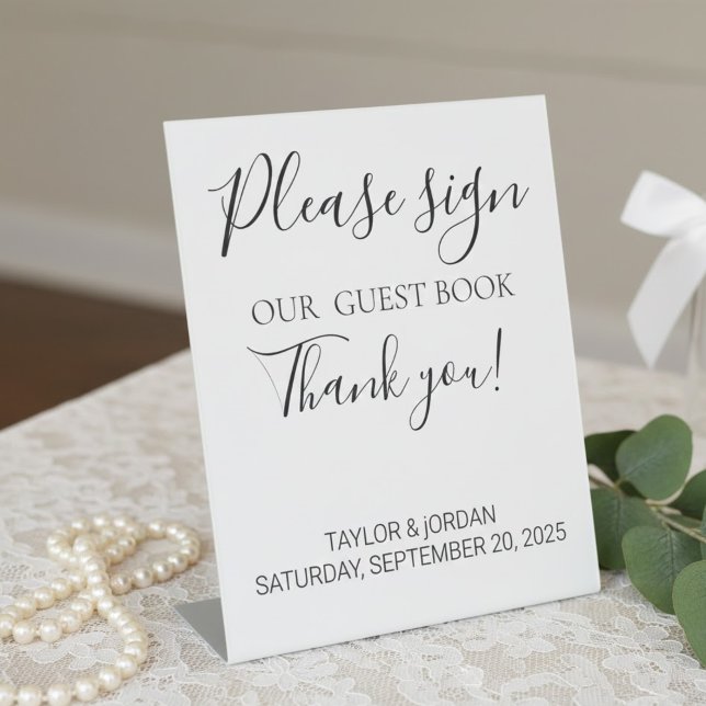 Elegant "Please Sign Our Guest Book" Table (Creator Uploaded)