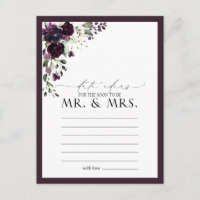 Elegant Plum Purple Floral Watercolor Date Ideas