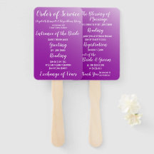 Elegant Plum Purple Wedding Program