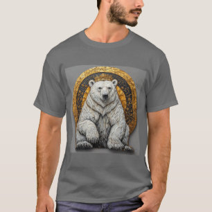 Elegant Polar Bear Illustration T-Shirt