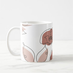 Elegant Poppy Flowers Seamless Pattern Coffee Mug