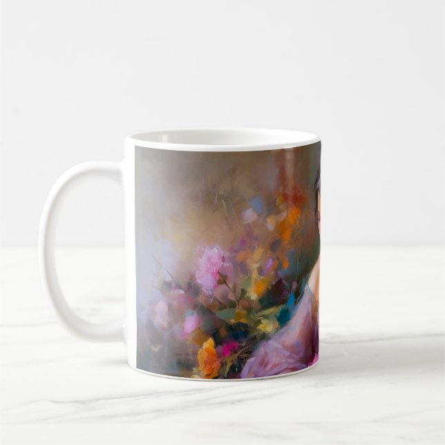 Elegant Portrait  Coffee Mug (Left)