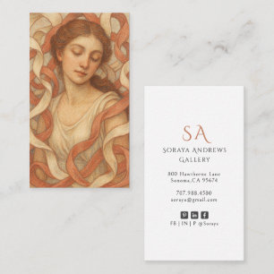 Elegant Portrait Fine Arts Gallery  Business Card