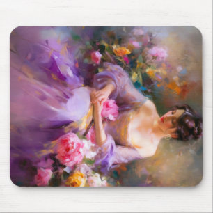 Elegant Portrait  Mouse Mat