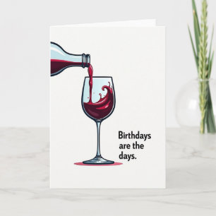 Elegant Pour Birthday Card