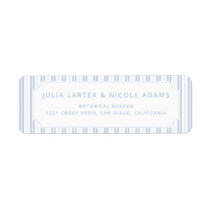 Elegant Powder Blue Striped Pattern Baby Shower