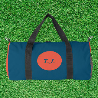 Elegant Practical Monogramed  Duffle Bag