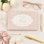 Elegant Preppy Dusty Rose Letters To The Bride  Guest Book<br><div class="desc">Personalised Letters to the Bride Keepsake Book – Bridal Shower Gift, Wedding Memory Scrapbook, Custom Bride Gift Create a meaningful, lasting memory for the bride-to-be with this Personalised Letters to the Bride Keepsake Book – a perfect bridal shower gift and wedding memento. Designed for bridesmaids, maid of honour, friends, and...</div>