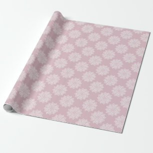 Elegant pretty girly light pink mandala pattern wrapping paper