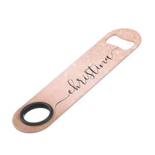 Elegant pretty gradient copper rose gold glitter