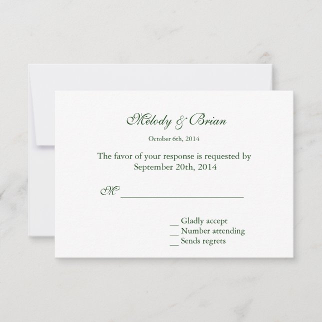 Elegant, pretty purple daisy flower summer rsvp card (Front)