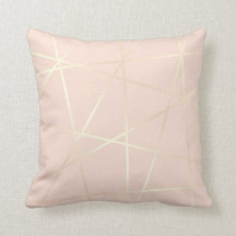 Elegant pretty rose gold & blush pink geometric
