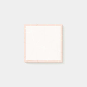 Elegant pretty rose gold & blush pink geometric post-it notes