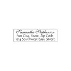 Elegant Pretty Script Custom Name Address Stamp