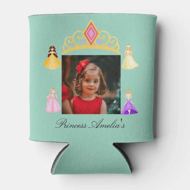 Elegant Princess Birthday Celebration Can Cooler (Front)