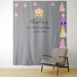 Elegant Princess Birthday Celebration Tapestry