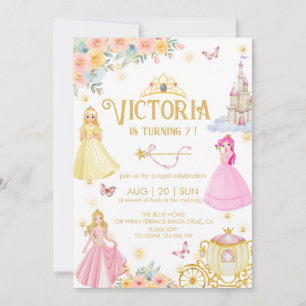 Elegant princess birthday Invitation