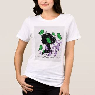 Elegant "Princess of Butterflies" T-shirt | Prince Tri-Blend Shirt