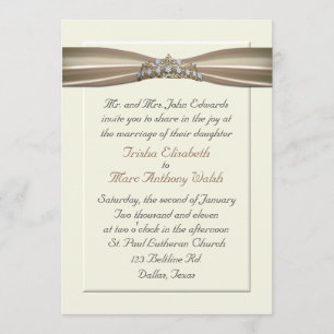 Elegant Princess Wedding Invitation