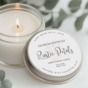 Elegant Product Label Sticker White