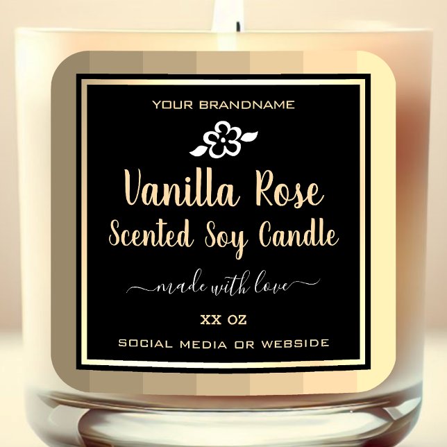 Elegant Product Packaging Gold and Black Labels (Creator Uploaded)