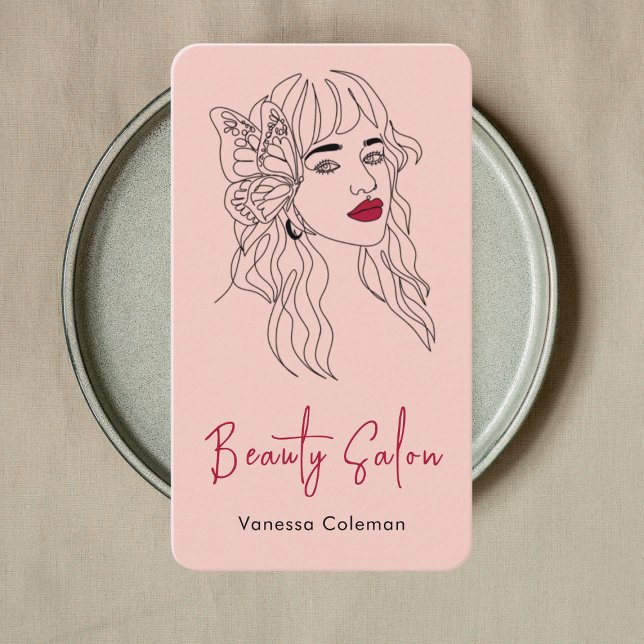 Elegant Professional Beauty Salon Business Card (Creator Uploaded)