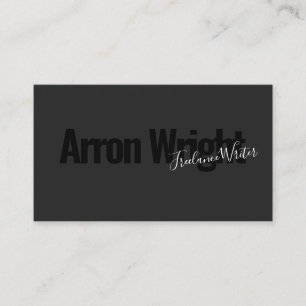 Elegant Professional Black Modern Business Card