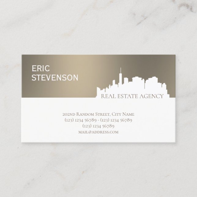 Elegant professional business card (Front)