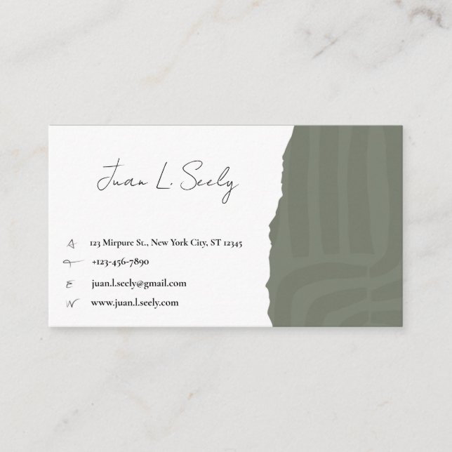Elegant Professional Business Card (Front)