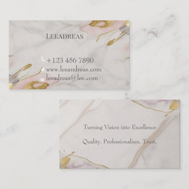 Elegant Professional Business Card (Front/Back)