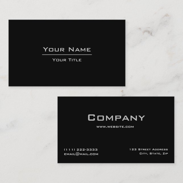 Elegant Professional Business Card (Front/Back)