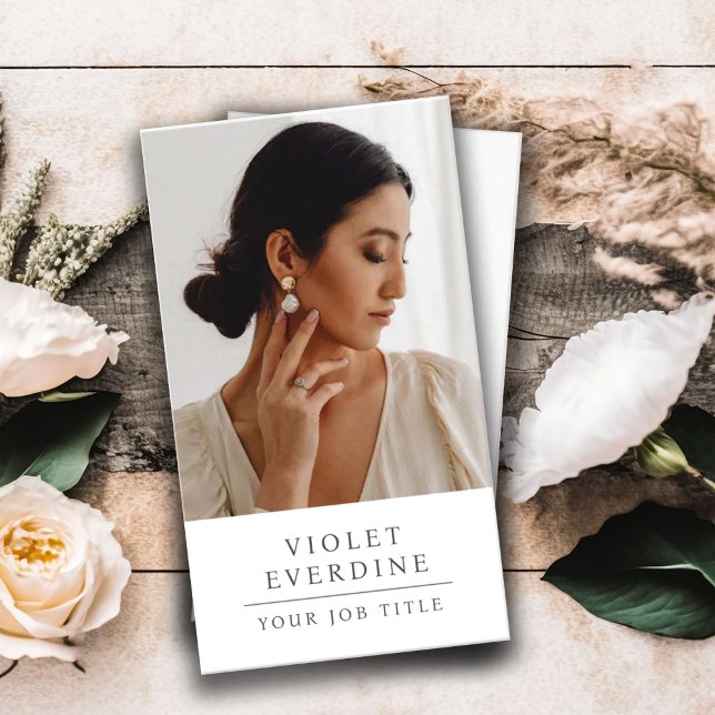 Elegant Professional Business Photo Business Card (Creator Uploaded)