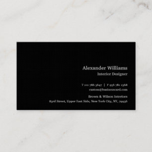 Elegant Professional Classic Premium Black Luxe Business Card
