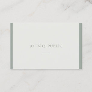 Elegant Professional Clean Design Green Template Business Card