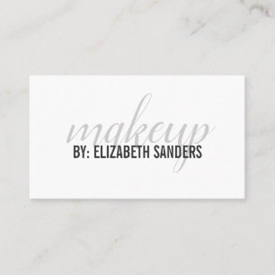 Elegant Professional Cursive / Makeup Business Card