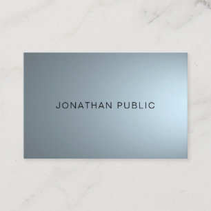 Elegant Professional Design Modern Plain Trendy Business Card