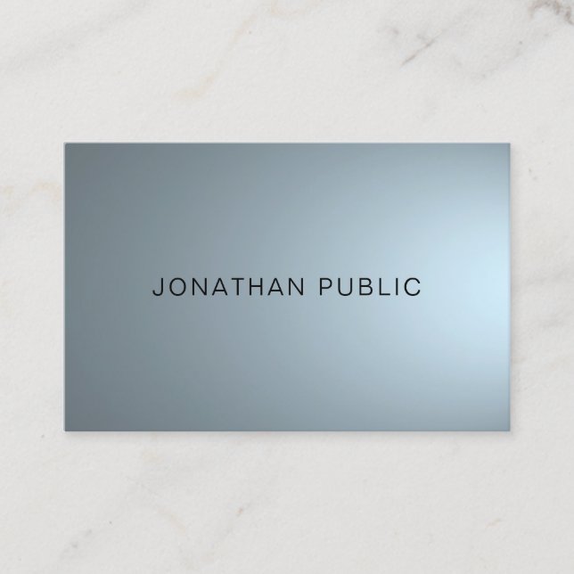 Elegant Professional Design Modern Plain Trendy Business Card (Front)