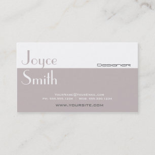 Elegant Professional Designer Interior Decorator 1 Business Card