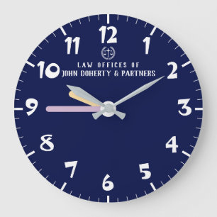 Elegant Professional for Lawyers Law Firm  Office  Large Clock