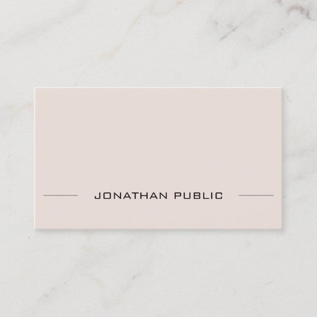 Elegant Professional Gothic Text Artistic Simple Business Card (Front)