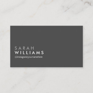 Elegant  Professional Grey Business Card